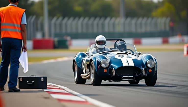 Voiture ancienne en piste : les précautions